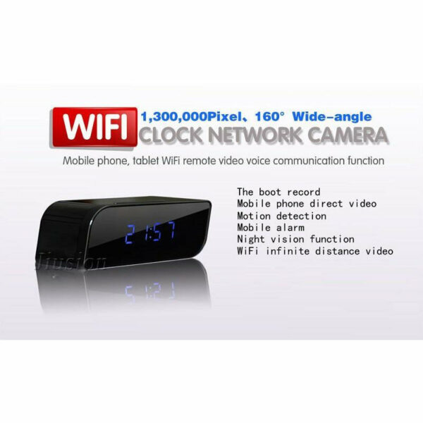 1080P Wifi Camera Mini Clock - SpyTechStop