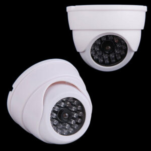 High Quality Fake Security Dome Camera with Flashing LED Light - SpyTechStop